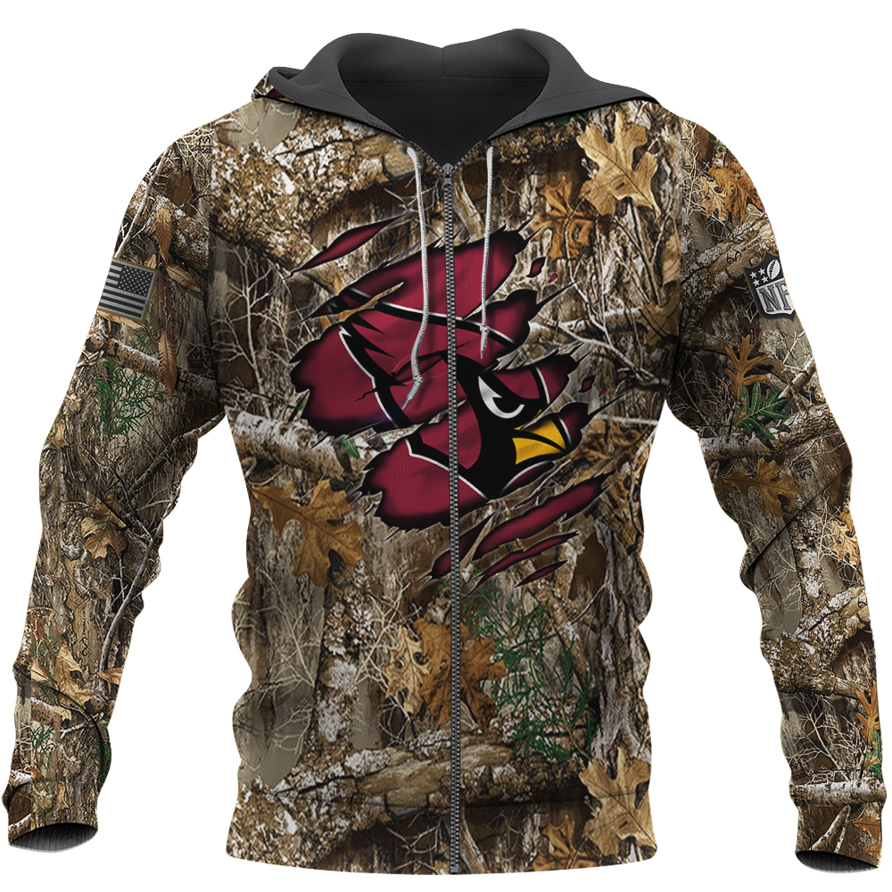 Arizona Cardinals Nfl Hunting Camo 3D Shirt Arizona Cardinals Nfl Hunting Camo 3D Shirt