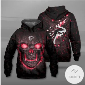 Atlanta Falcons Lava Skull Hoodie