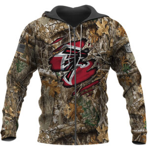 Atlanta Falcons Nfl Hunting Camo 3D Shirt