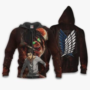 Attack On Titan Eren Yeager Aot Final Season Anime 3D Hoodie