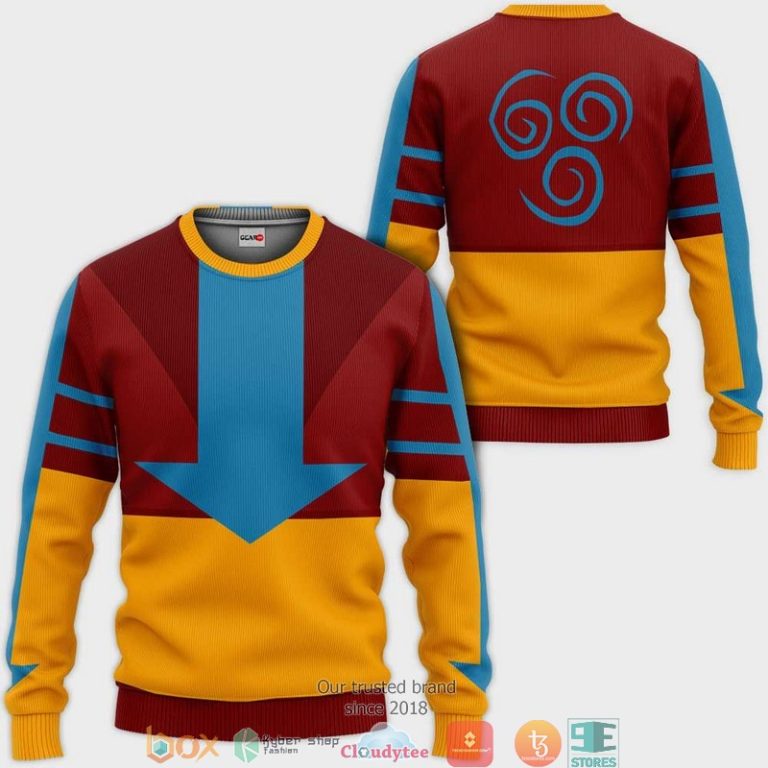 Avatar-The-Last-Airbender-Air-Nation-Anime-3D-Hoodie-Bomber-Jacket-2