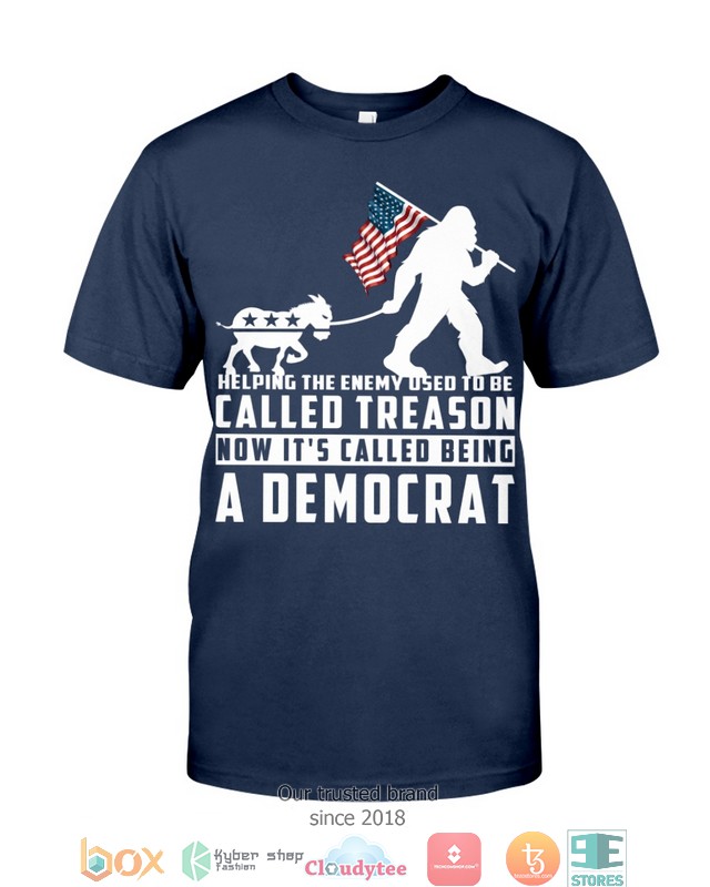 Bigfoot Helping The Enemy Used To Be Called Treason Shirt Bigfoot Helping The Enemy Used To Be Called Treason Shirt