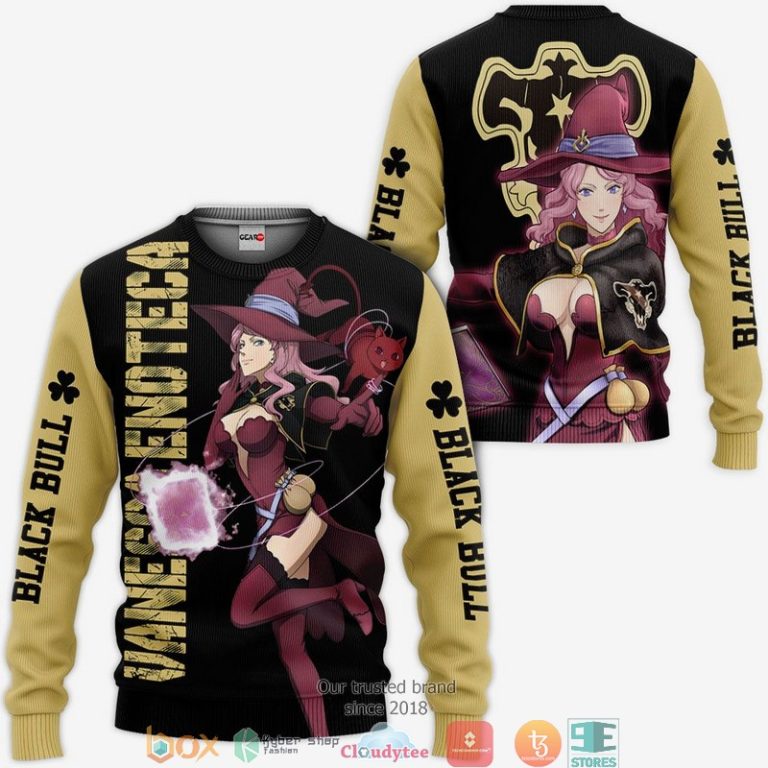 Black-Bull-Vanessa-Black-Clover-Anime-3D-Hoodie-Bomber-Jacket-2