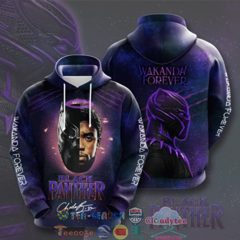 Black-Panther-Chadwick-Boseman-Signature-Wankanda-Forever-3D-Hoodie-2