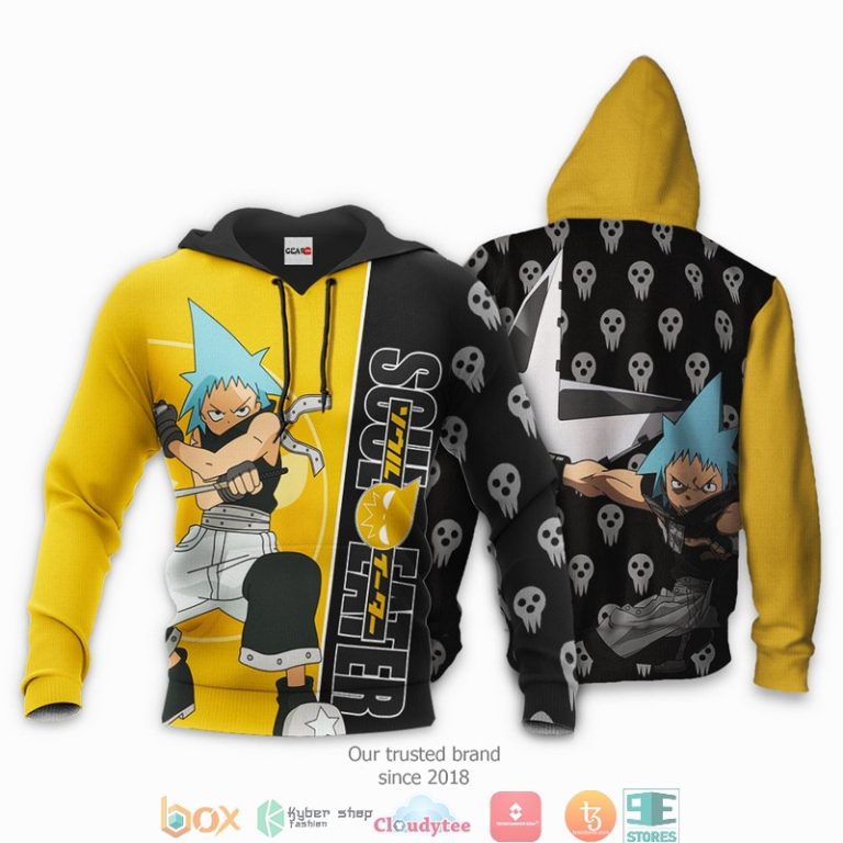 Black-Star-Soul-Eater-Anime-Merch-3D-Hoodie-Bomber-Jacket-3
