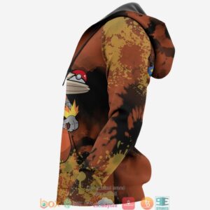 Blaziken Pokemon Anime Merch Tie Dye 3D Hoodie