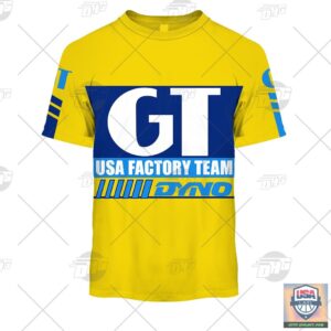 Bmx Gt Usa Factory Team Vintage Retro Yellow 1985 Personalized Hoodie Jersey Shirt
