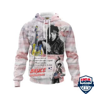 Bruce Springsteen 3D Hoodie Apparel- Saleoff