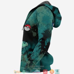Bulbasaur Pokemon Anime Merch Tie Dye 3D Hoodie