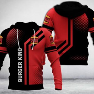 Burger King Black Red 3D Hoodie