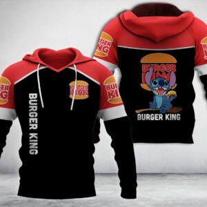 Burger King Stitch 3D Hoodie
