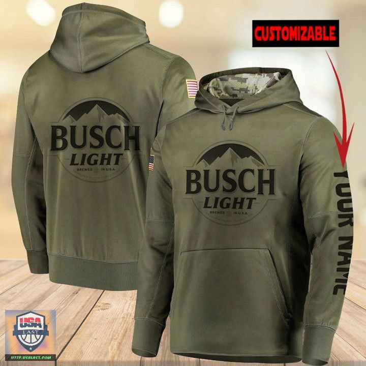 Busch Light Army Custom Name 3D All Over Print Hoodie Busch Light Army Custom Name 3D All Over Print Hoodie