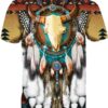 Butterfly Buffalo Skull Dreamcatcher 3D Shirt