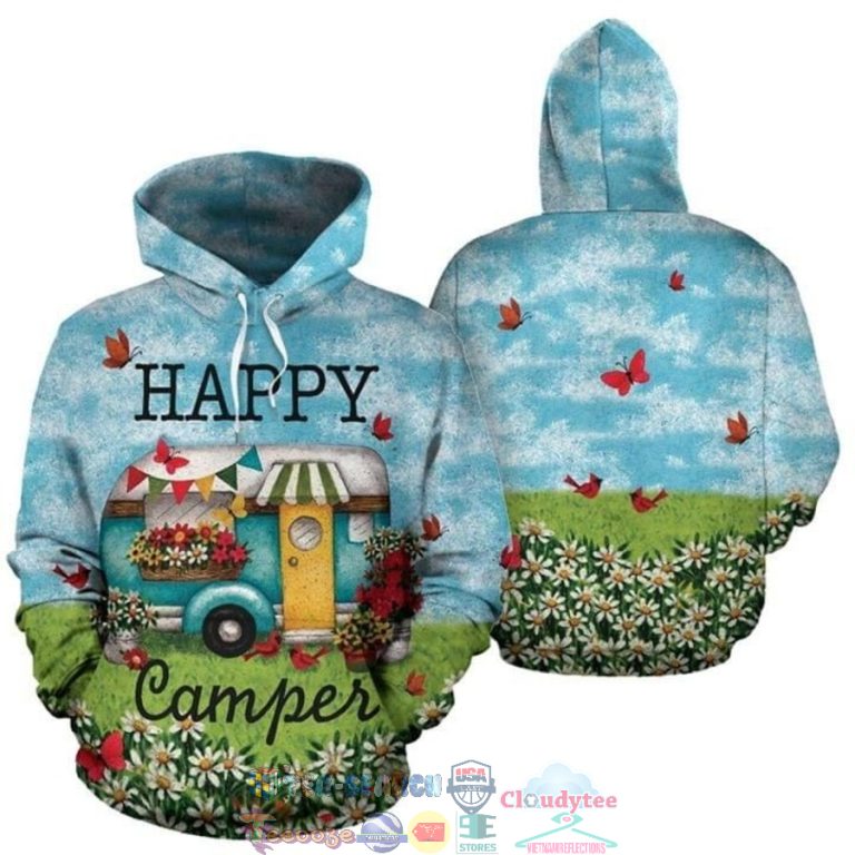 Camping-Happy-Camper-3D-Hoodie-2