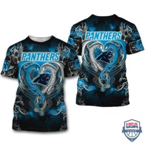 Carolina Panthers  Dragon Nfl 3D Hoodie T-Shirt