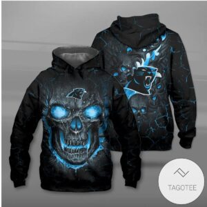 Carolina Panthers Lava Skull Hoodie