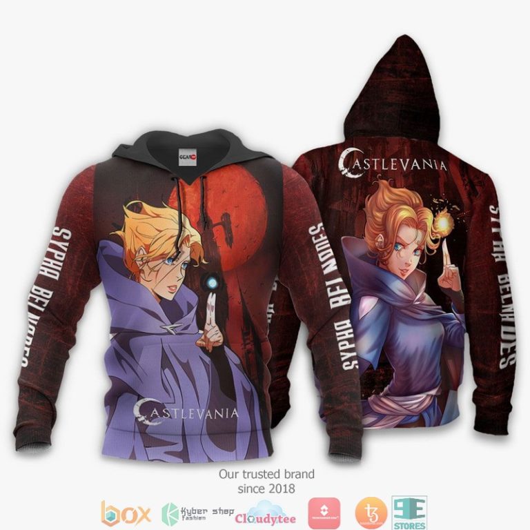 Castlevania-Sypha-Belnades-Anime-Merch-3D-Hoodie-Bomber-Jacket-3