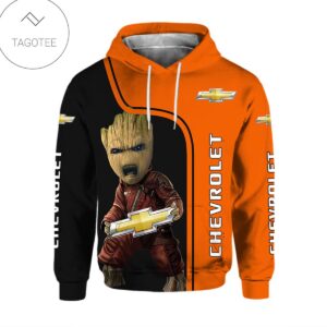 Chevrolet Baby Groot Orange Hoodie
