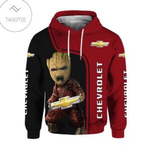Chevrolet Baby Groot Red Hoodie