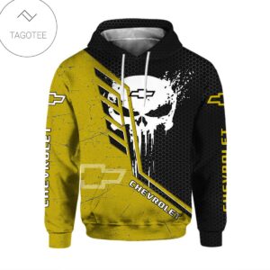 Chevrolet Skull Yellow Hoodie