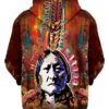 Chief Sitting Bull Colorfull 3D Hoodie