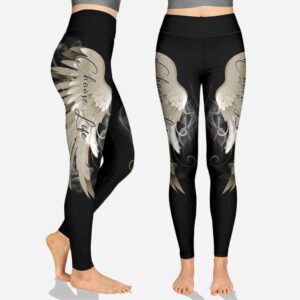 Choose Life Angel Wings Rose Semicolon Suicide Prevention All Over Printed Hoodie And Leggings