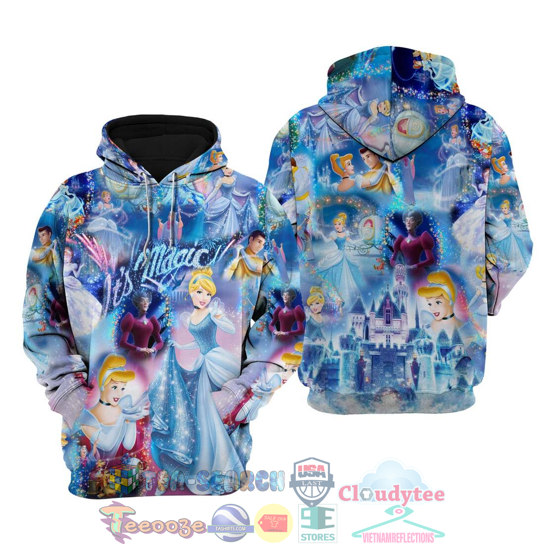 Cinderella Glitter Disney It’S Magic Hoodie 3D Cinderella Glitter Disney It’S Magic Hoodie 3D