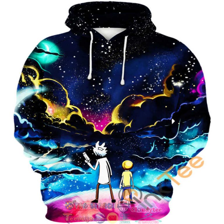 Colorful-Galaxy-Rick-And-Morty-Hoodie-3D-1