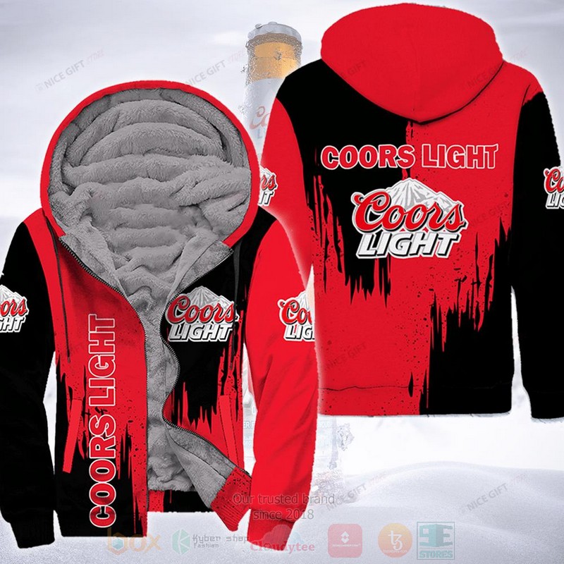 Coors Light Fleece Zip Hoodie Coors Light Fleece Zip Hoodie