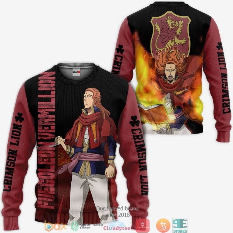 Crimson-Lion-Fuegoleon-Vermillion-Black-Clover-Anime-3D-Hoodie-Bomber-Jacket-2