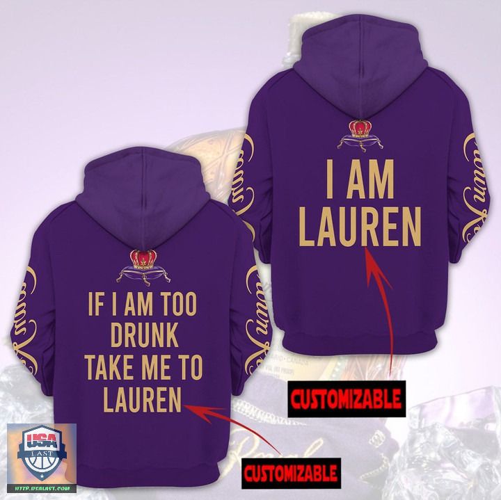 Crown Royal Couple Custom Name 3D Hoodie 02 Crown Royal Couple Custom Name 3D Hoodie 02