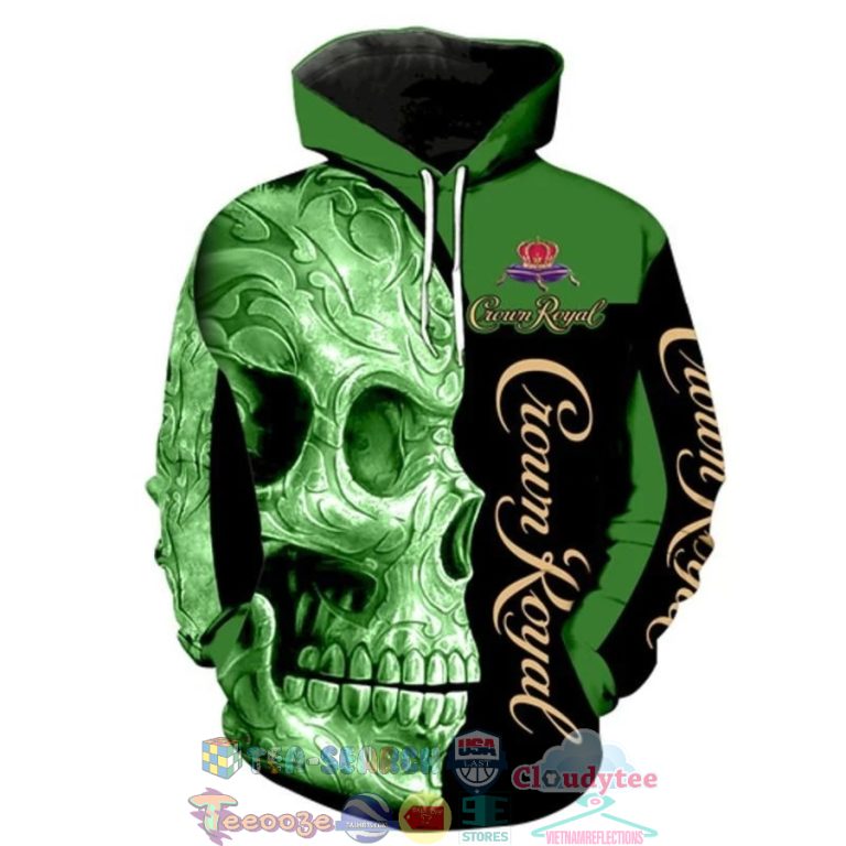 Crown-Royal-Green-Skull-3D-Hoodie-2