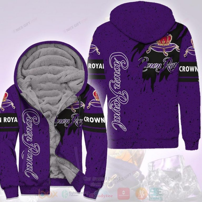 Crown-Royal-Whiskey-Purple-Fleece-Zip-Hoodie-1