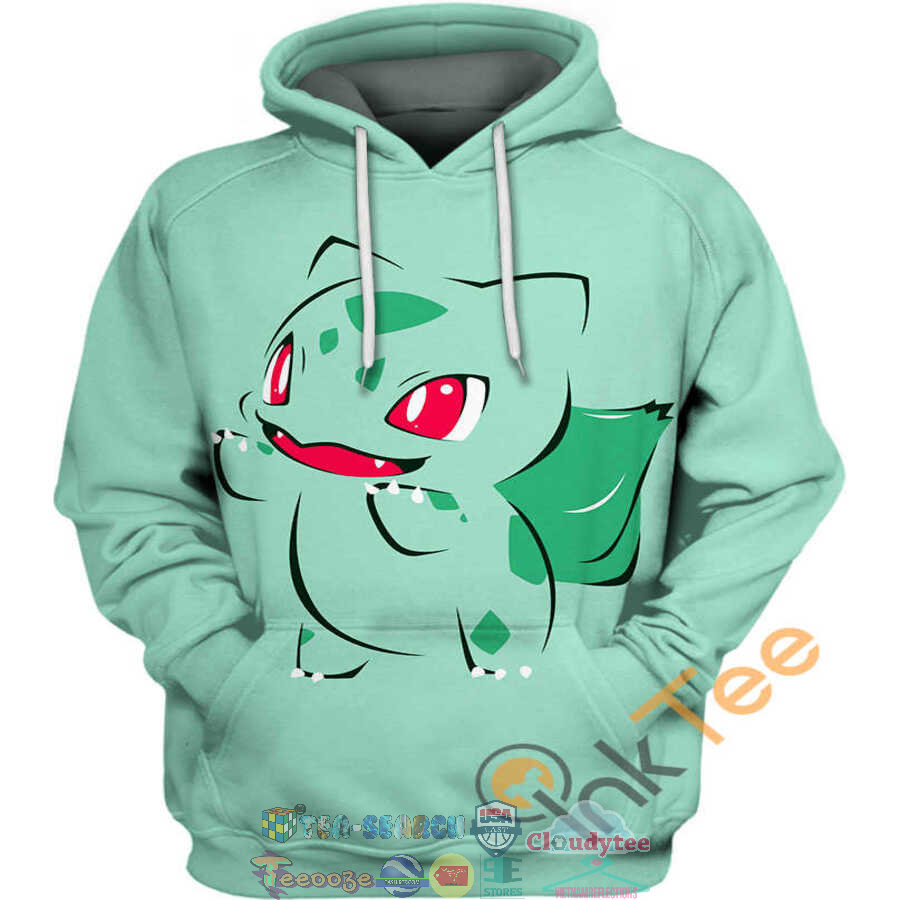 Cute Bulbasaur Pokemon Hoodie 3D Cute Bulbasaur Pokemon Hoodie 3D