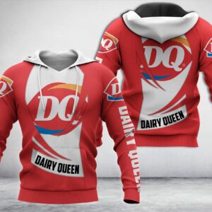 Dairy Queen Red White 3D Hoodie
