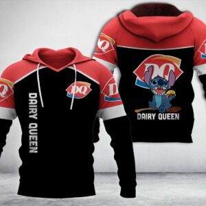 Dairy Queen Stitch 3D Hoodie