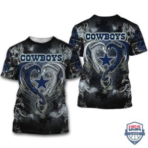 Dallas Cowboys Dragon Nfl 3D Hoodie T-Shirt