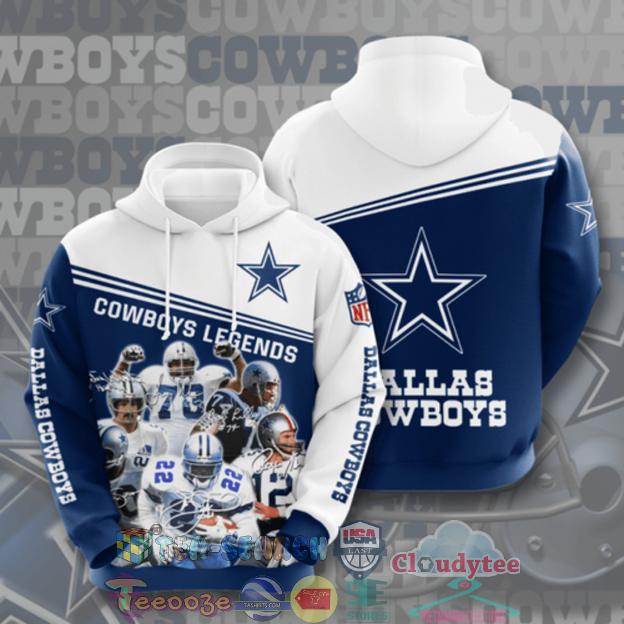 Dallas Cowboys Nfl Legends Signatures Hoodie 3D Dallas Cowboys Nfl Legends Signatures Hoodie 3D