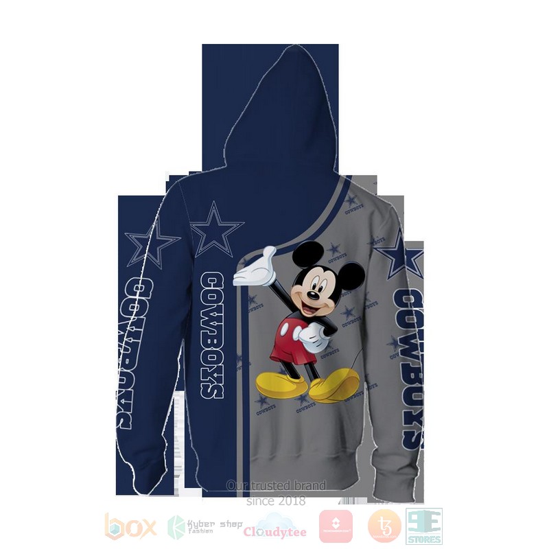Dallas Cowboys Nfl Mickey Mouse 3D Hoodie Dallas Cowboys Nfl Mickey Mouse 3D Hoodie