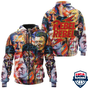 David Bowie Ver 8 3D Hoodie Apparel- Saleoff