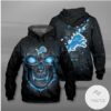 Detroit Lions Lava Skull Hoodie