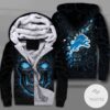 Detroit Lions Lava Skull Zipper Fleece Hoodie