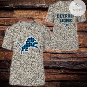 Detroit Lions Plaid Flannel All Over Print Hoodie