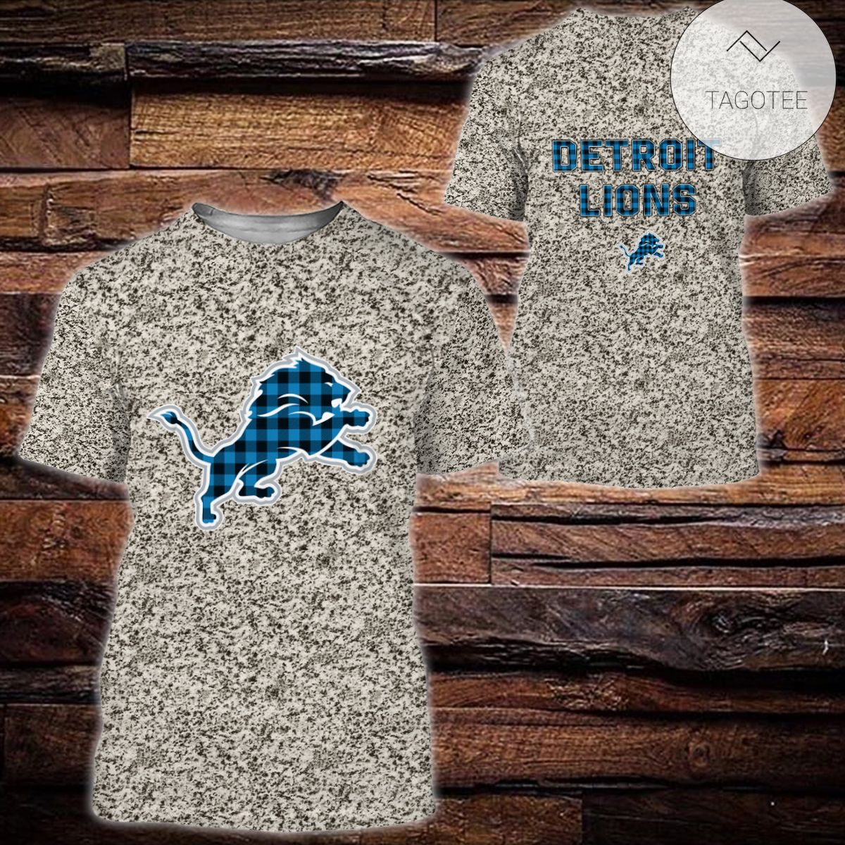 Detroit Lions Plaid Flannel All Over Print Hoodie Detroit Lions Plaid Flannel All Over Print Hoodie