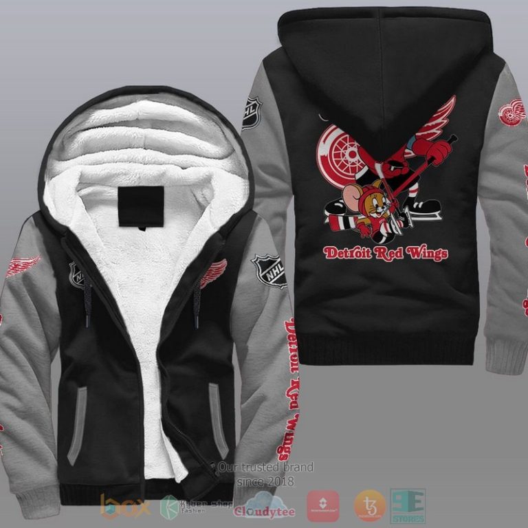 Detroit-Red-Wings-Nhl-Tom-And-Jerry-Fleece-Hoodie-2