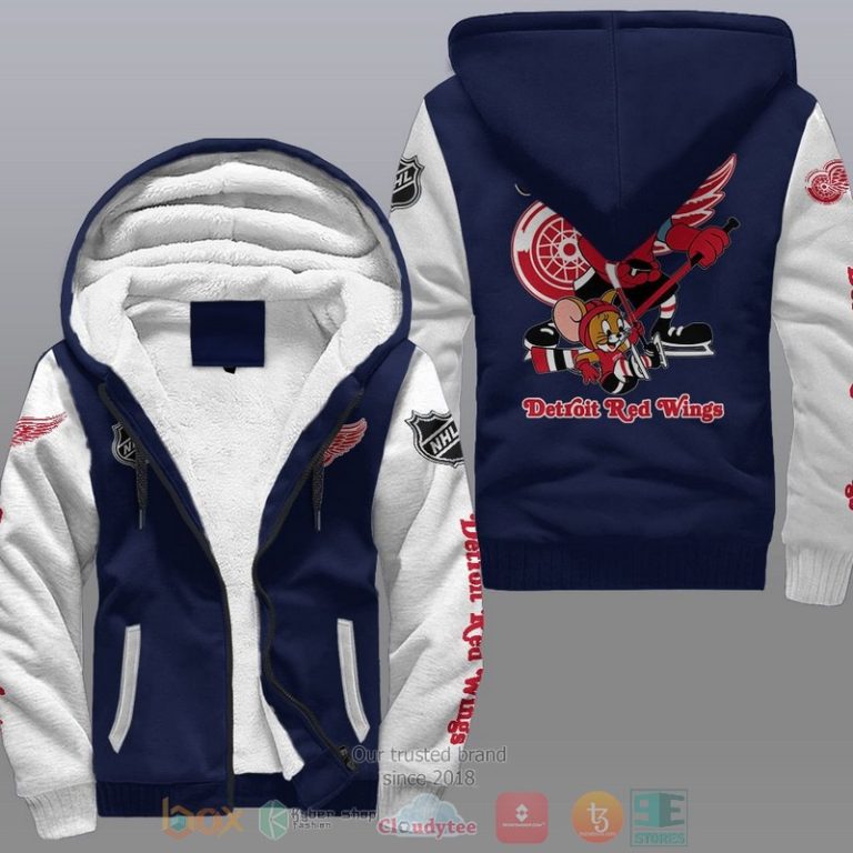 Detroit-Red-Wings-Nhl-Tom-And-Jerry-Fleece-Hoodie-3
