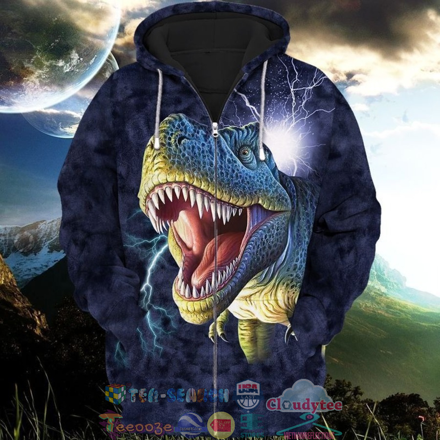 Dinosaur Lightning 3D Hoodie Dinosaur Lightning 3D Hoodie