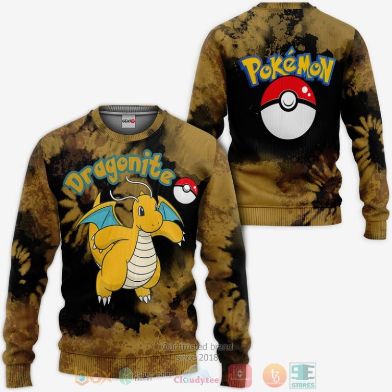 Dragonite-Pokemon-Anime-Tie-Dye-Style-3D-Hoodie-Bomber-Jacket-2