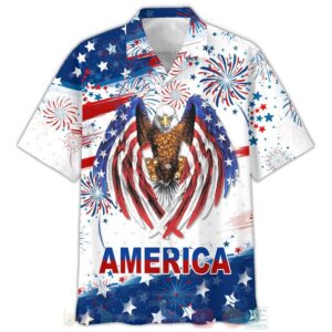 Eagle America Flag Independence Day 3D Hoodie