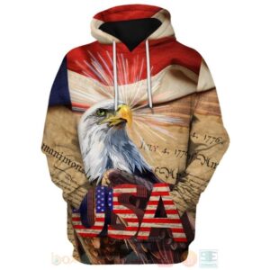 1776 Usa Independence Day 3D Hoodie